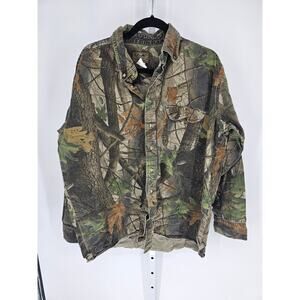 Whitewater Outdoors Mens Long Sleeve Camo Long Sleeve Button Down Shirt Size 2XL